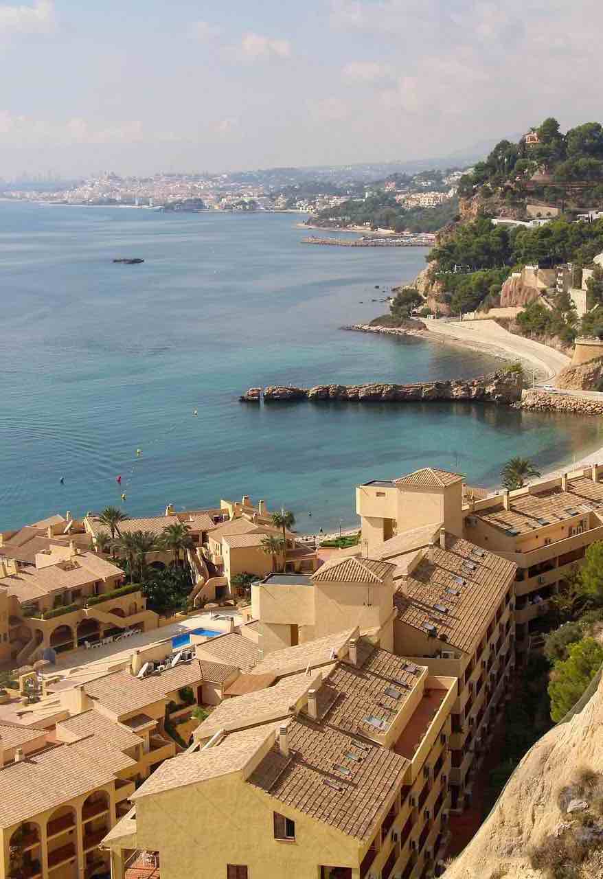 Paisaje Costa Blanca Baño con marmol